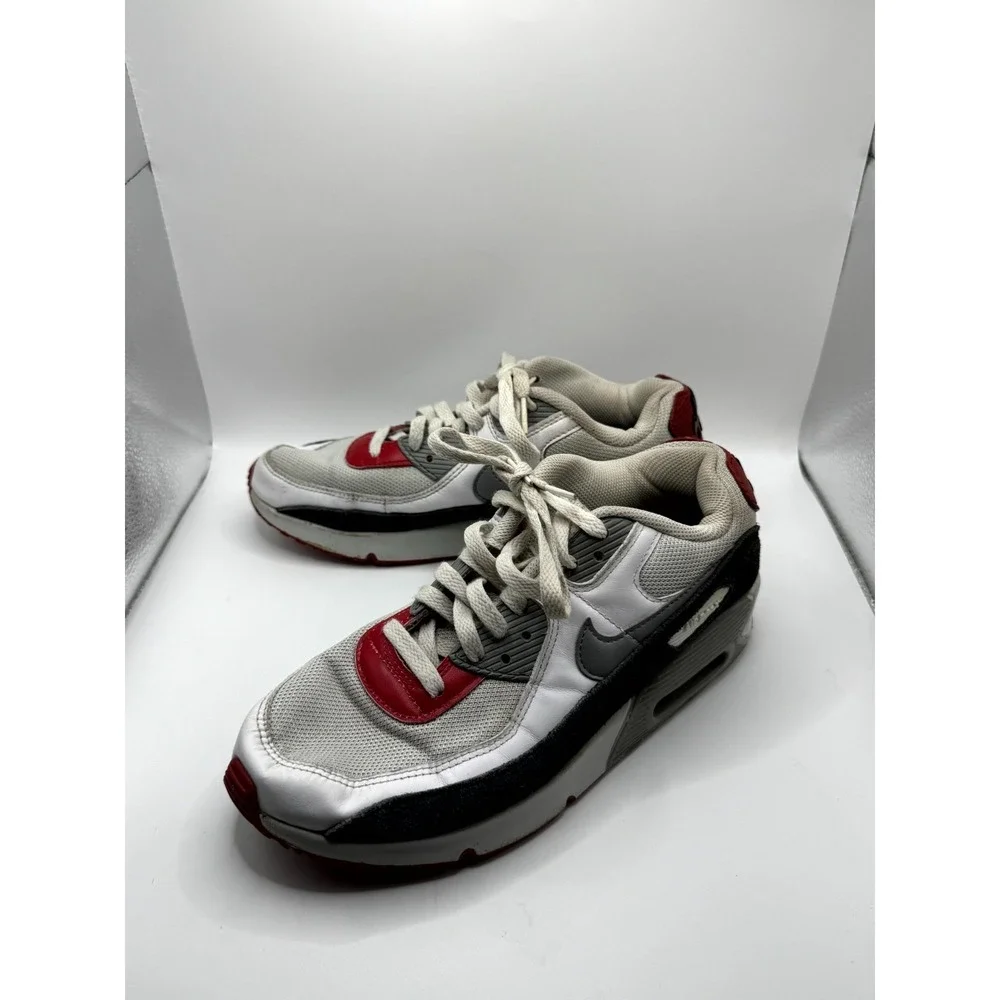 Nike Air‎ Max 90 Leather GS CD6864-019 Kids 7 Sneaker Photon Dust Gray Shoes